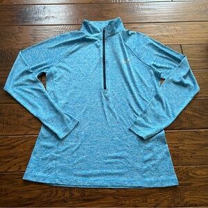 Under armor blue pull over quarter zip